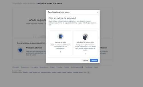 Activa la autentificación en dos pasos para que nadie pueda acceder a tu cuenta sólo con tu contraseña.