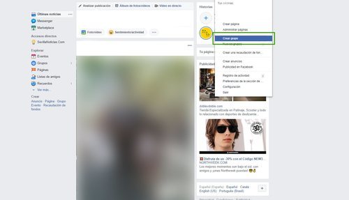 Crear un grupo privado te permitirá compartir publicaciones e imágenes únicamente entre una parte de tus contactos.