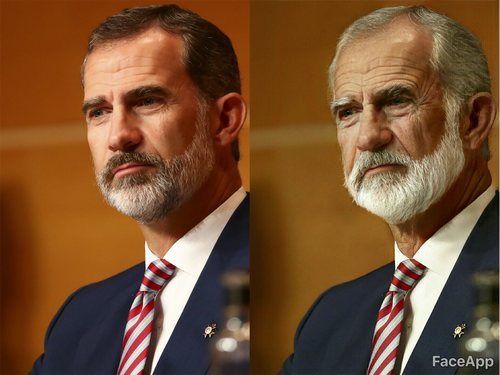 A la izquierda el Rey Felipe VI. A la derecha, el Rey emérito Felipe VI