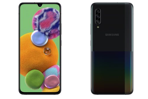 Samsung Galaxy A90 5G en negro.